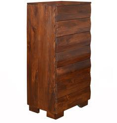 @home Waves 7 Chest Of Drawers With Walnut Finish