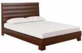 @home Waves King Size Bed With Walnut Finish