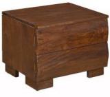 @home Waves Night Stand With Walnut Finish