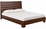 @home Waves Queen Size Bed With Walnut Finish