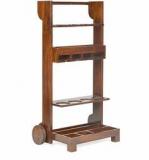 @home WinlyWine Trolly In Walnut Finish