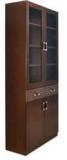 @Home Winner Hutch Cabinet In Dark Walnut Finish