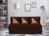 Auspicious Home King Size 6X6 Brown Sofa Cum Bed Double Sofa Bed