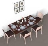 Auspicious Home Ray Wall Mounted 4 Seated Dining Table Engineered Wood 4 Seater Dining Table