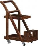 Avi Art Solid Wood Bar Trolley