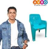 Avro Furniture AVRO Joy Plastic Chair For Kids/Baby, Aqua Blue, Single Chair Plastic Chair