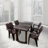 Avro Furniture Set Of 4 Chairs +1 Delta Table Plastic 4 Seater Dining Table