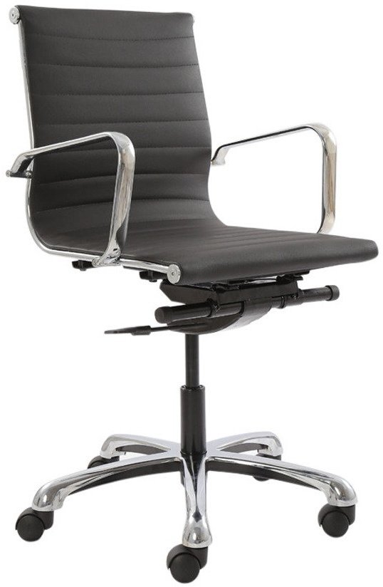 Ayrus Medium Back Revolving Chair in Black Colour