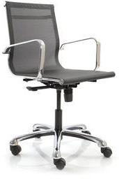 Ayrus Mesh Fabric Mid Back Office Chair In Black Colour