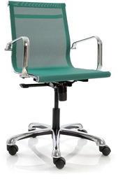 Ayrus Mesh Fabric Mid Back Office Chair In Green Colour