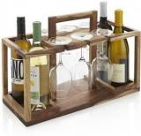 Balaji Solid Wood Bar Trolley