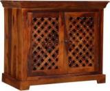 Balaji Wooden Solid Wood Bar Cabinet