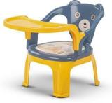 Baybee Plastic Baby Chair for Kids Study Table Chair with Cushion Seat & High Backrest Plastic Chair