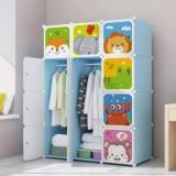 Bazku 12 Door Plastic Collapsible Wardrobe PC Collapsible Wardrobe