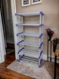 Bazooka Book Stand, Home Decor Storage Rack Showcase Organizer For Living Room, Office Metal End Table