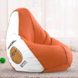 Beanniebean 5XL Size, Bean Bag Suitable For All Users Printed Hakuna Batata Orange White Teardrop Bean Bag With Bean Filling