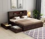 Bhagwant Giza Solid Wood King Drawer Bed