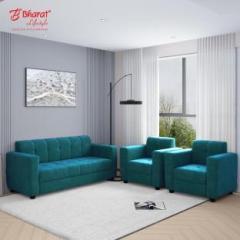 Bharat Lifestyle Deno Fabric 3 + 1 + 1 Sofa Set