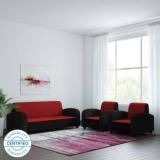 Bharat Lifestyle Quatra Fabric 3 + 1 + 1 Sofa Set