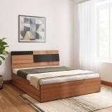 Bharat Lifestyle Rome Exotic Teak Engineered Wood Queen Box Bed