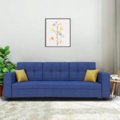 Bharat Lifestyle Winston Both Side Pocket Fabric 3 Seater Sofa