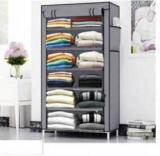 Bhimada Multipurpose Storage Carbon Steel Collapsible Wardrobe