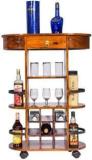 Black Pearl Furniture Sheesham Wood Bar Cabinet I Solid Wood Bar Cabinet