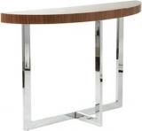 Black Square Engineered Wood Console Table