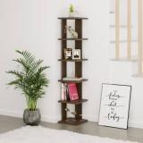 Bluewud Braine 6 Square Multi Tier Wall Shelf Display Rack For Living Room Engineered Wood Semi Open Book Shelf