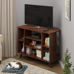 Bluewud Gautier TV Unit, Set Top Box Stand/TV Cabinet with Shelves for Books & D cor Engineered Wood TV Entertainment Unit