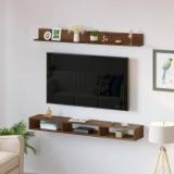 Bluewud Kunsua Wall Mount TV Set Top Box Stand/TV Cabinet With Shelves For Books & D Cor Engineered Wood TV Entertainment Unit