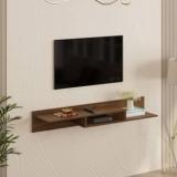 Bluewud Millie Wall Mount TV Set Top Box Stand/TV Cabinet with Shelves Ideal for 50 Engineered Wood TV Entertainment Unit