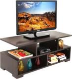 Bluewud Victor TV Unit With Storage Shelves For Decor Display Upto 42 Inches Engineered Wood TV Entertainment Unit