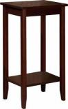 Bois Art Rosewood Tall End Table, Simple Design, Multi Purpose Small Space Table, Medium Coffee Brown Solid Wood End Table