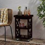 Brolet Solid Wood Bar Trolley