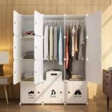 Bucketlist 12 Door Portable Closet Cabinet Wardrobe For Children And Kids PP Collapsible Wardrobe