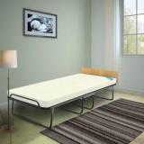 Camabeds Easy Premium Single Folding Roll Away Bed With 3.5 Inch Foam Mattress Metal Single Bed