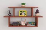 Captiver Engineered Wood Wall Mounted Books Shelf Racks Stand Tray Tier 3 Engineered Wood Open Book Shelf