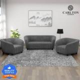 Carlton London Olivia Fabric 3 + 1 + 1 Sofa Set