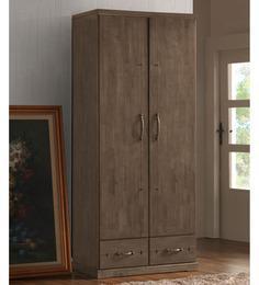 CasaCraft Agnelo Two Door Wardrobe With Two Drawers In Wenge Colour