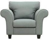 CasaCraft Anapolis One Seater Sofa In Ash Grey Colour