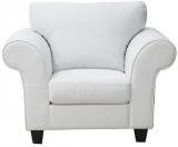 CasaCraft Anapolis One Seater Sofa In Pearl White Colour