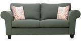 CasaCraft Anapolis Three Seater Sofa With Throw Pillows In Graphite Grey Colour