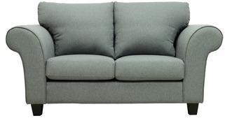 CasaCraft Anapolis Two Seater Sofa With Throw Pillows In Graphite Grey Colour