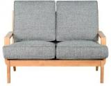 CasaCraft Arequipa Two Seater Sofa In Grey Colour