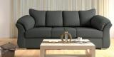 CasaCraft Carina Three Seater Sofa In Graphite Grey Colour