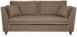 CasaCraft Carmelo Three Seater Sofa In Dark Brown Colour