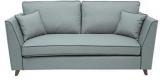 CasaCraft Carmelo Three Seater Sofa In Light Grey Colour