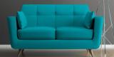 CasaCraft Castello Two Seater Sofa In Tampa Teal Colour