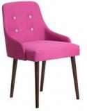 CasaCraft Celano Chair In Pink Color With Buttons